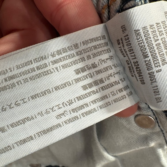 Abercrombie & Fitch Jeans Mens 34 Blue Denim Rustin Athletic Slim Stretch 34x26 - Picture 5 of 12